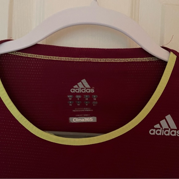 Adidas Maroon Long Sleeve Top - Picture 2 of 3